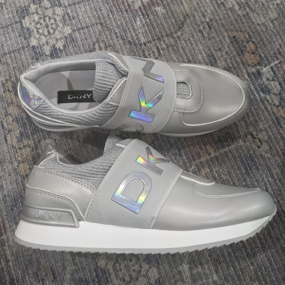 New DKNY | Marli Slip-On Sneakers in Titanium